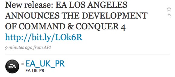 EA_UK_PR C&C4 Twitter Ankündigung